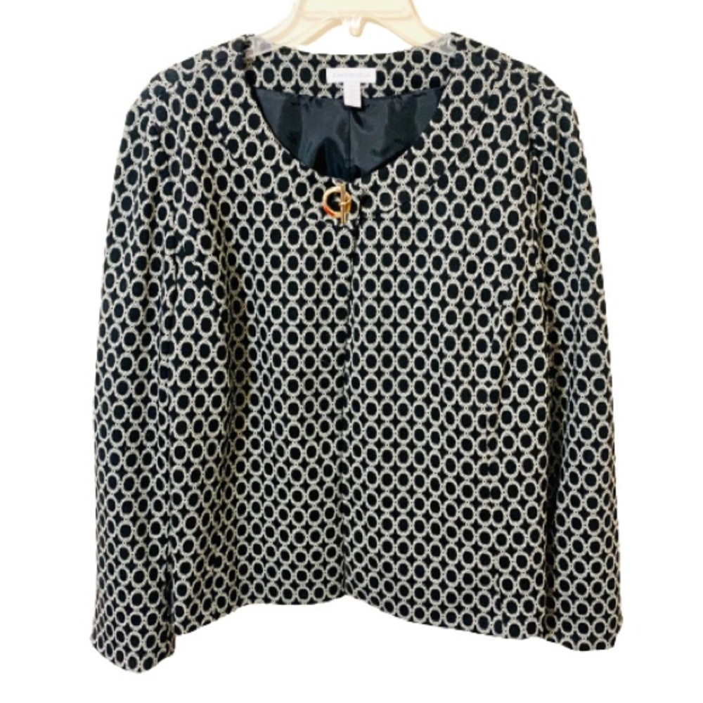 Charter Club Blazer - Black/White - Size XL